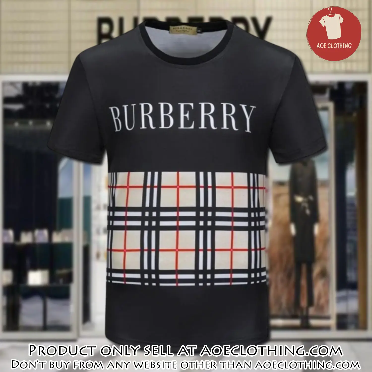 Burberry logo black luxury brand unisex tshirt outfit for men women aoe1747498